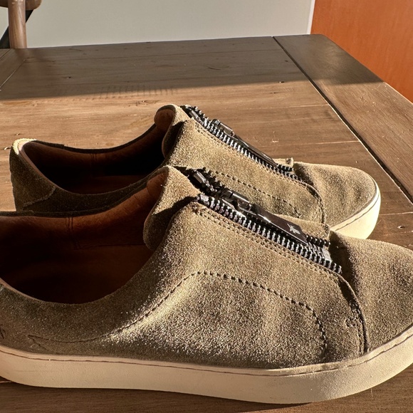 Frye Lena Sneakers in Olive - Picture 2 of 6